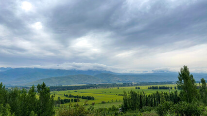 landscape with clouds
