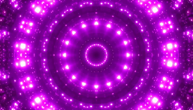 Abstract purple light mandala