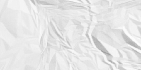 Obraz premium Crumpled paper Blank white crumpled and creased paper poster. 