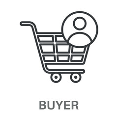 Simple Buyer Design Icon, Simple Style Design Inspiration For Any Logos Interface And Purpose