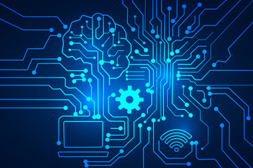 technology innovation abstract background.