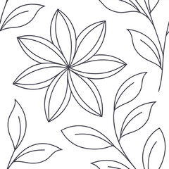 Thin Outline Of A Wallpaper Pattern Sample