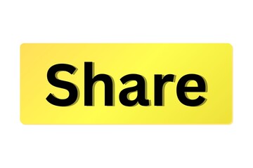 bold share text on yellow background concept