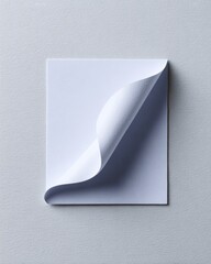 Folded white paper, abstract
