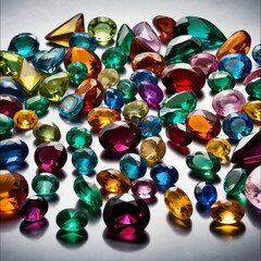 colorful glass beads