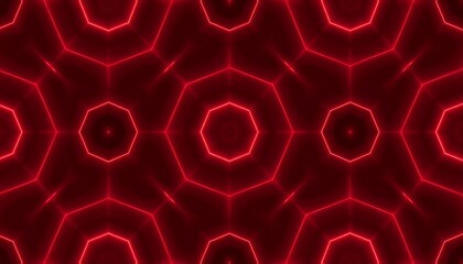 Abstract red kaleidoscopic pattern