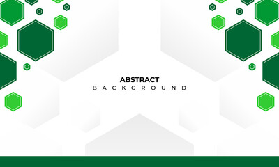 Modern abstract geometric background with green and yellow shapes. A professional corporate banner frame template design for presentations.