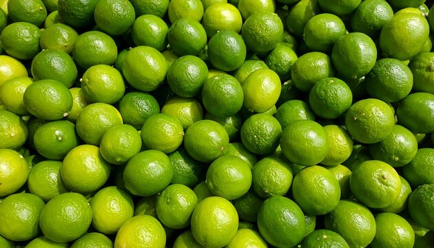 Close-up of many limes