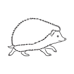 Vast Hedgehog Ancient Aura Ambit - Hedgehog vector - Hedgehog Line art - Hedgehog Drawing - Vector Lineart of Hedgehog - Hedgehog icon - outline of hedgehog

