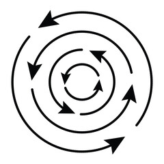 Black circular arrow icon collection. Set of black update arrow design eps10
