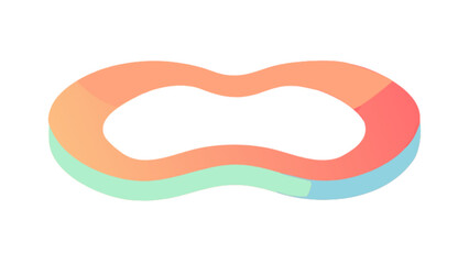 Obraz premium Abstract gradient shape design vector graphic illustration for creative projects and presentations design