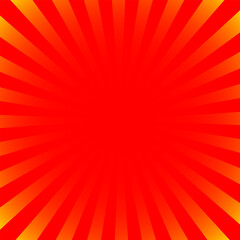 Vibrant abstract sunburst background with radial red and orange rays. A bright, dynamic graphic pattern for design projects.