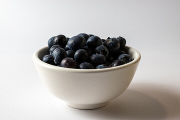 blueberries in a white bowl