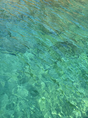 Aqua sea emerald green watercolor background 