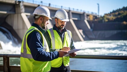 Two engineers discuss project