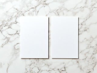 Blank textured white card mockup, polished and realistic