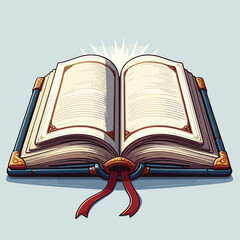 vector illustration of an open book