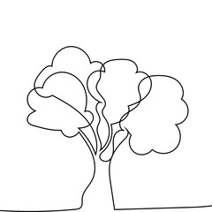 Tree Line Art