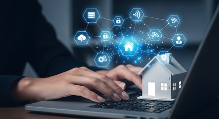 Remote work and modern living converge as technology enables seamless control over domestic environments and digital solutions