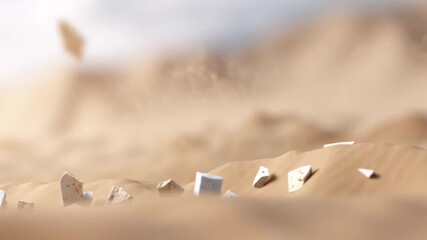 The word GREED shattering into pieces, representing the breaking of selfish desire and the triumph of inner peace.