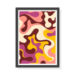Fototapeta premium Playful Organic Pattern Wall Poster