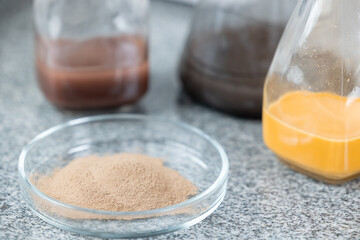 Clay preparation and chemical testing for brick production efficiency