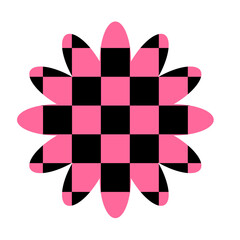 Flower Chess board motif