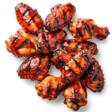 Grilled Chicken Wings with Barbecue Sauce