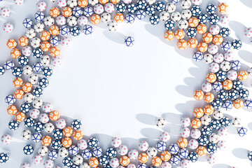 Football Soccer Sports Ball Array