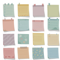 Sticky Notes. Pastel bundle for student planners and teacher printables