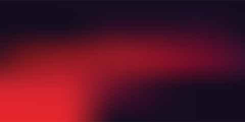 Red black wave background with mesh gradient effect. Vector illustration