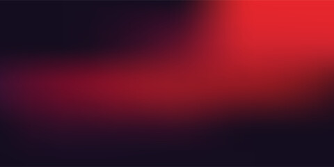Red black wave background with mesh gradient effect. Vector illustration