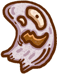 Little Ghost Celebrating Halloween