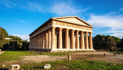 Ancient temple in a park