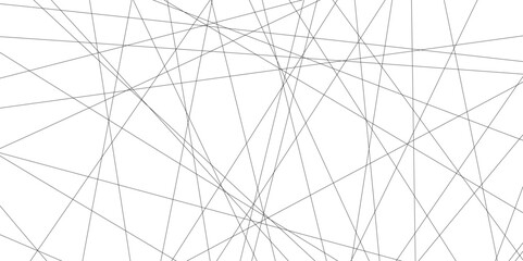 abstract black lines with white background.Creative and geometric shape with white luxury pattern and paper texture design in illustration with white line background.	