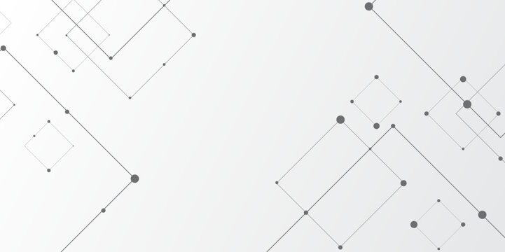 Black square diagram on white background. Abstract background with technology communication data element shape line and dots perfect for advertisements, posters, presentations, website background.