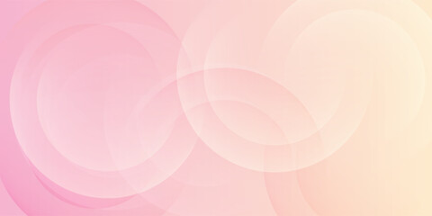 abstract background, modern minimalist pink and yellow gradations, circle effect simple