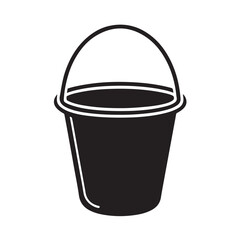Bucket Silhouette Icon