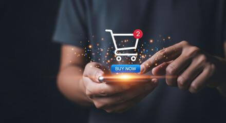 Online shopping mobile commerce buy now button e commerce retail digital marketing purchase cart add to cart