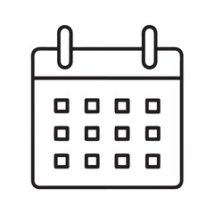 Calendar Silhouette Icon