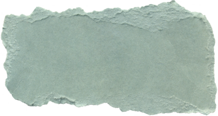 Realistic light blue paper with torn edges. Carton sheet with rough border for collage, vintage DIY projects, backgrounds, scrapbooking