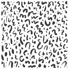 Brush Stroke Pattern in Black and White for Backgrounds