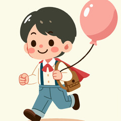 boy with balloon