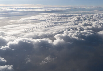 飛行機から見た積雲