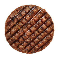Grilled Meat Patty with Crosshatch Marks