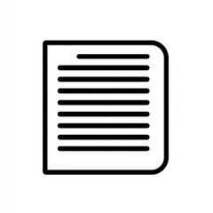 Simple black outline of a document