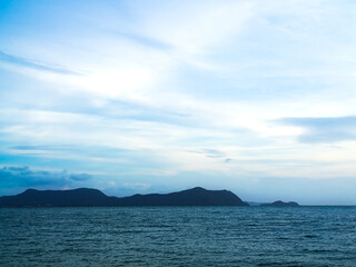Sea ocean texture blue water nature background, abstract shore clean calm natural summer for tourism travel in holidays, island deep surface.