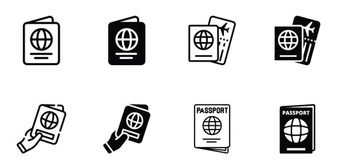 Passport icon. Passport icon is perfect for use in travel, immigration, and identification-related projects.