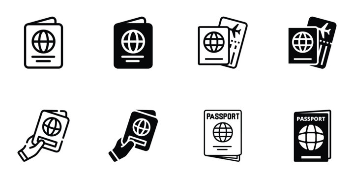 Passport icon. Passport icon is perfect for use in travel, immigration, and identification-related projects.