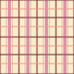 seamless plaid pattern soft beige background accented with diagonal and vertical stripes in pink, brown, and orange. Modern yet cozy textile look, ideal for casual winter fashion,home-textile.